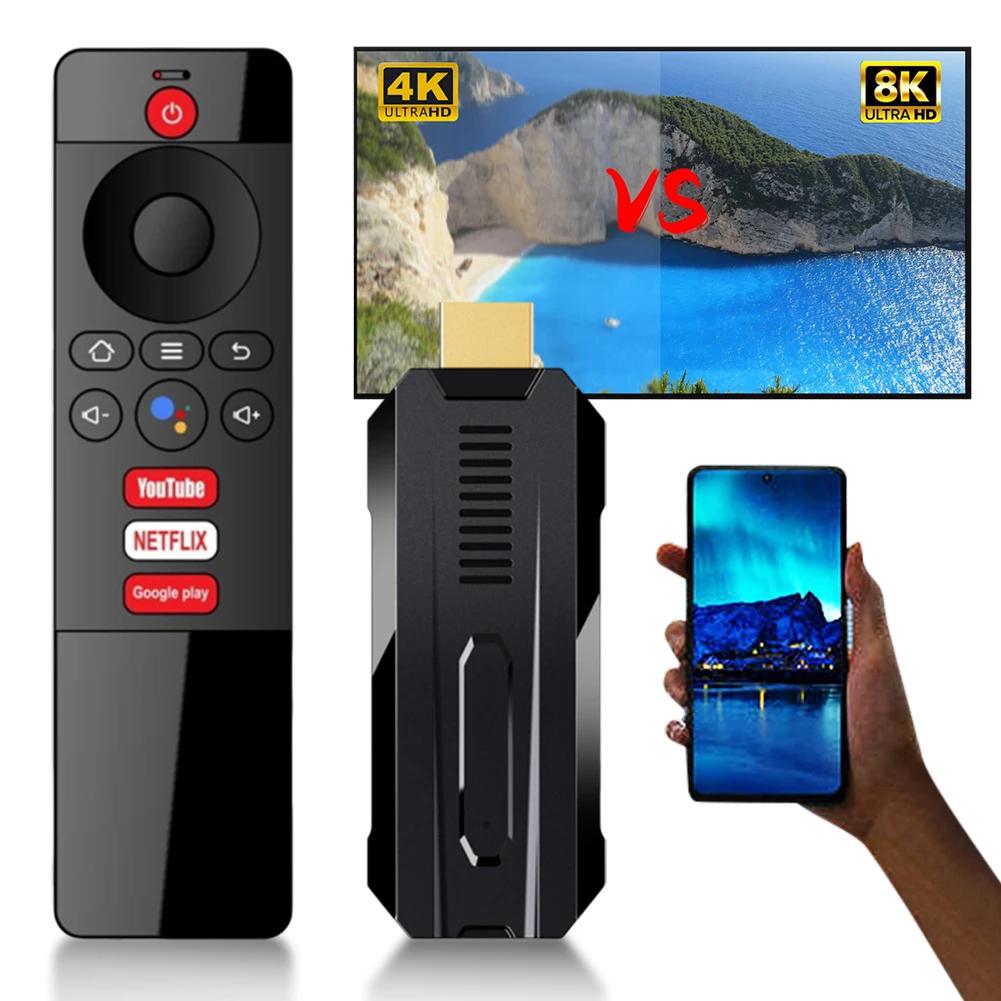 8K Ʈ TV ƽ  ڽ, 2.4G  5G  6 Bluetooth-Compatible5.0  ڵ ̵ ÷̾,  , 2G + 16G